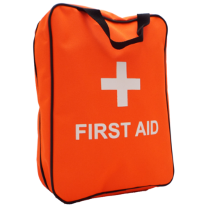 Orange First Aid Bag - Portable Emergency Kit Bag