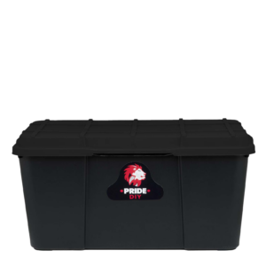 25ℓ PRIDE STORAGE BOX - FULL BLACK