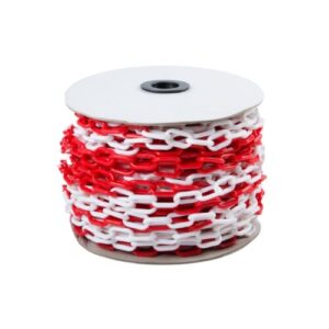 Chain Plastic Red & White 8mm x 25m