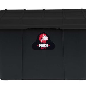 65ℓ PRIDE STORAGE BOX - FULL BLACK