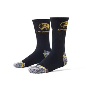 BLACK WORK SOCKS, SIZE 4-7 Dromex