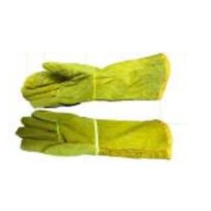 8" YELLOW LINED ELBOW WELDING GLOVE