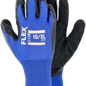 SINGLE TOWELLING GLOVE WITH 7CM KNITTED CUFF