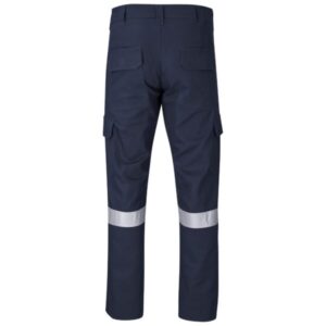 100% COTTON J54 NAVY BLUE CARGO PANTS WITH REFLECTIVE J54 NAVY, DROMEX
