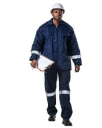 SABS MARKED - D59 FLAME RETARDANT ORANGE CONTI JACKETS WITH REFLECTIVE - SANS 434, SANS 1387-4