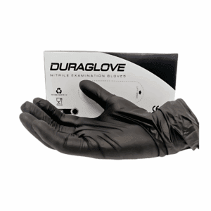 Dura Nitrile gloves Black - 100 per box