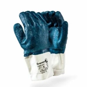 Seamless Liner, Safety Cuff with Nitrile Coating TaeKi5 NAVY ROUGH coated NITRILE, safety cuff Dromex