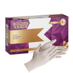 Golden Hands Examination Latex Powdered - 100 per box