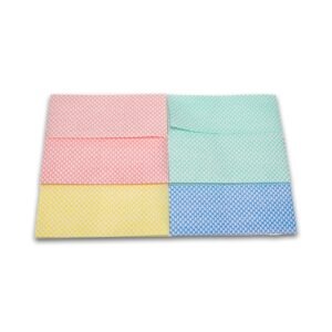 S80 Durawipe (25 clothes per pack) - Blue, Green, Red, White, Yellow  (33 x 41cm)
